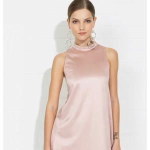 NWT $195 Amanda Uprichard Dusty Rose Velvet Arlene Dress